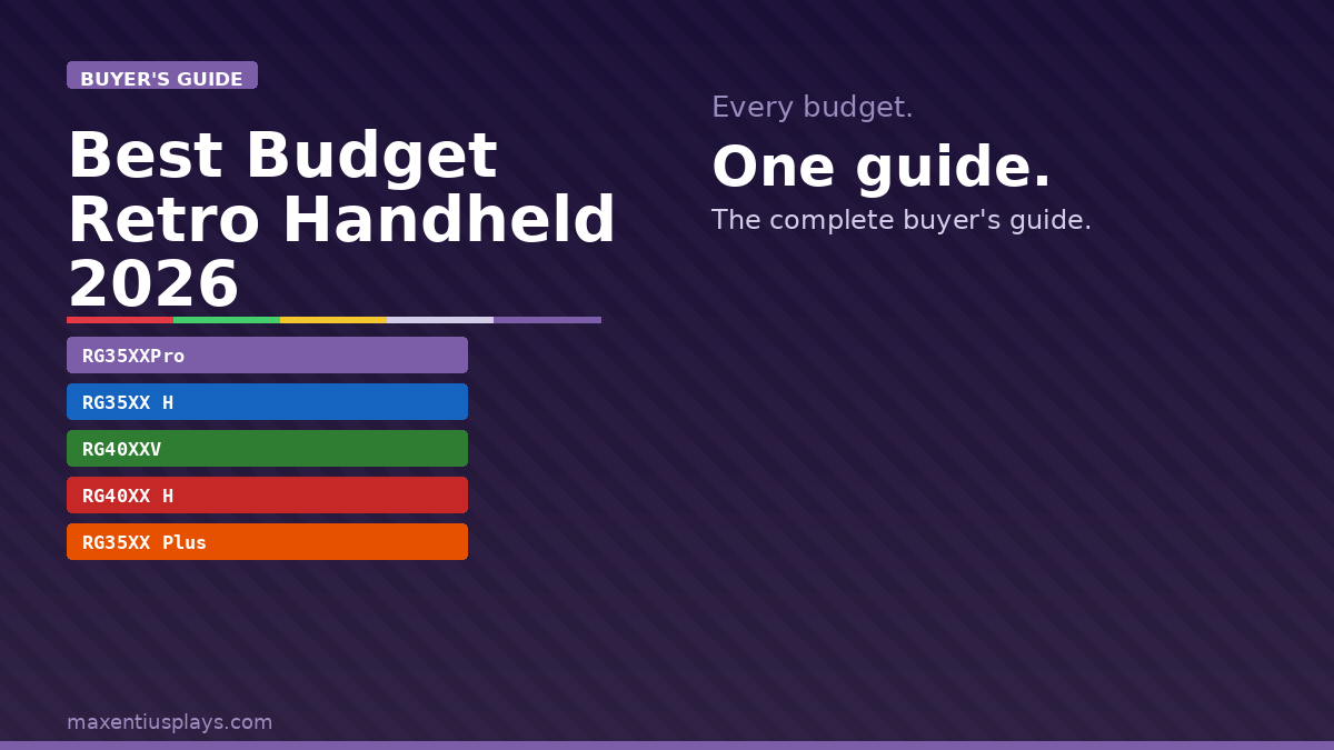 Best Budget Retro Handheld in 2026 Under $100: 5 Picks That Actually Deliver