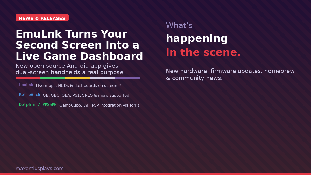 EmuLnk Turns Your Second Screen Into a Live Game Dashboard