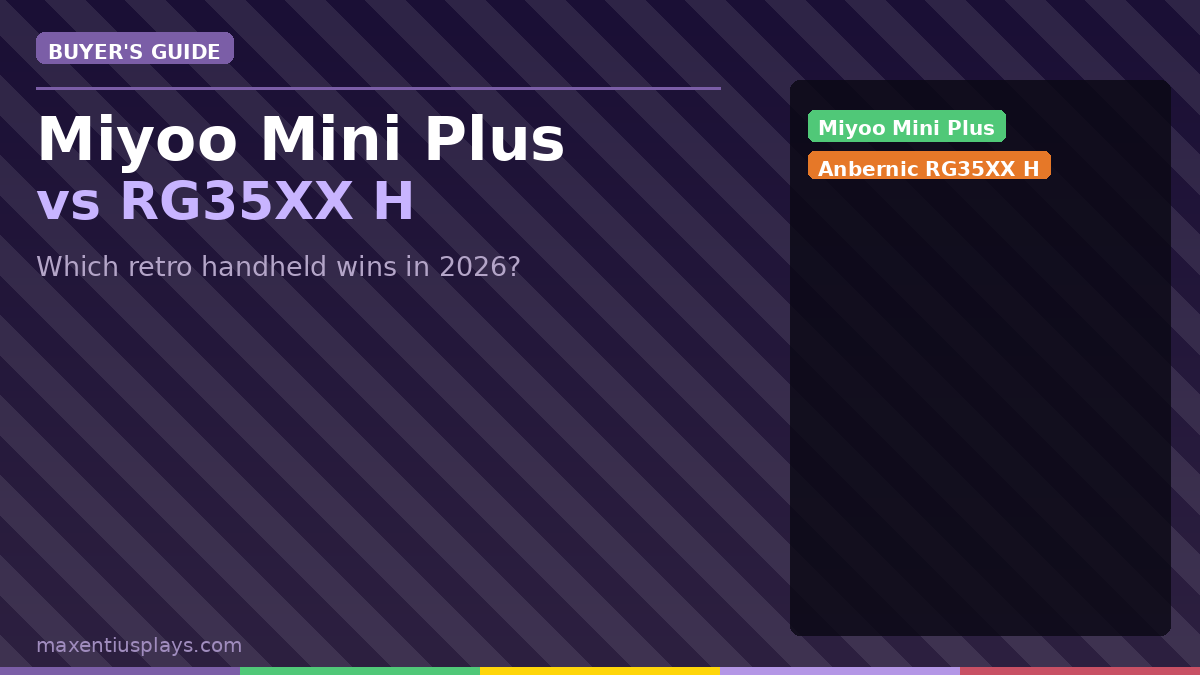 Miyoo Mini Plus vs Anbernic RG35XX H: Which Budget Retro Handheld Actually Wins?