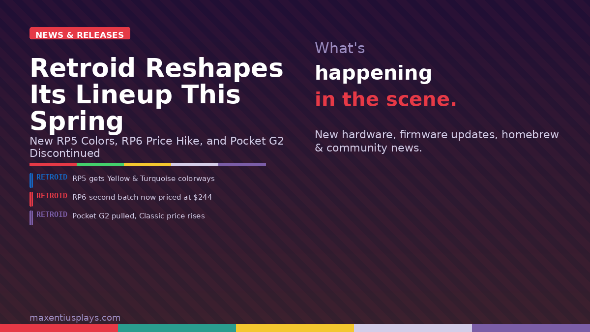 Retroid’s Busy Spring: New RP5 Colors, RP6 Price Hike, and a Reshaped Lineup